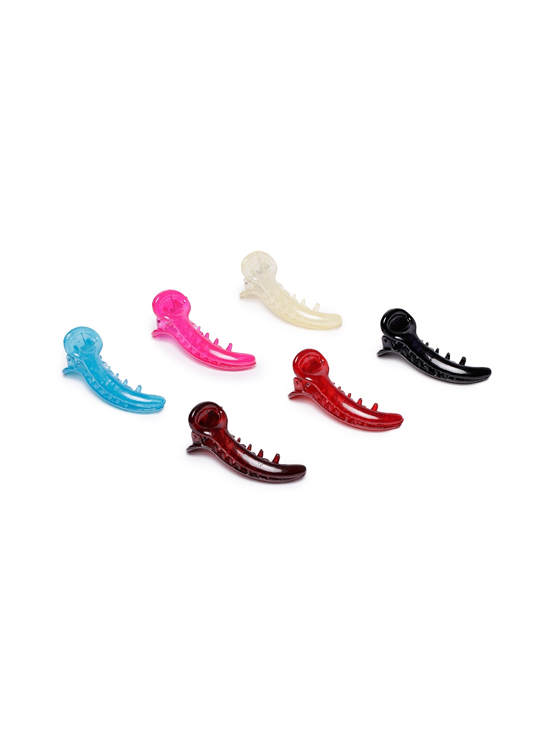 

LAIDA Women Set of 6 Embellished Banana Clip, Multi