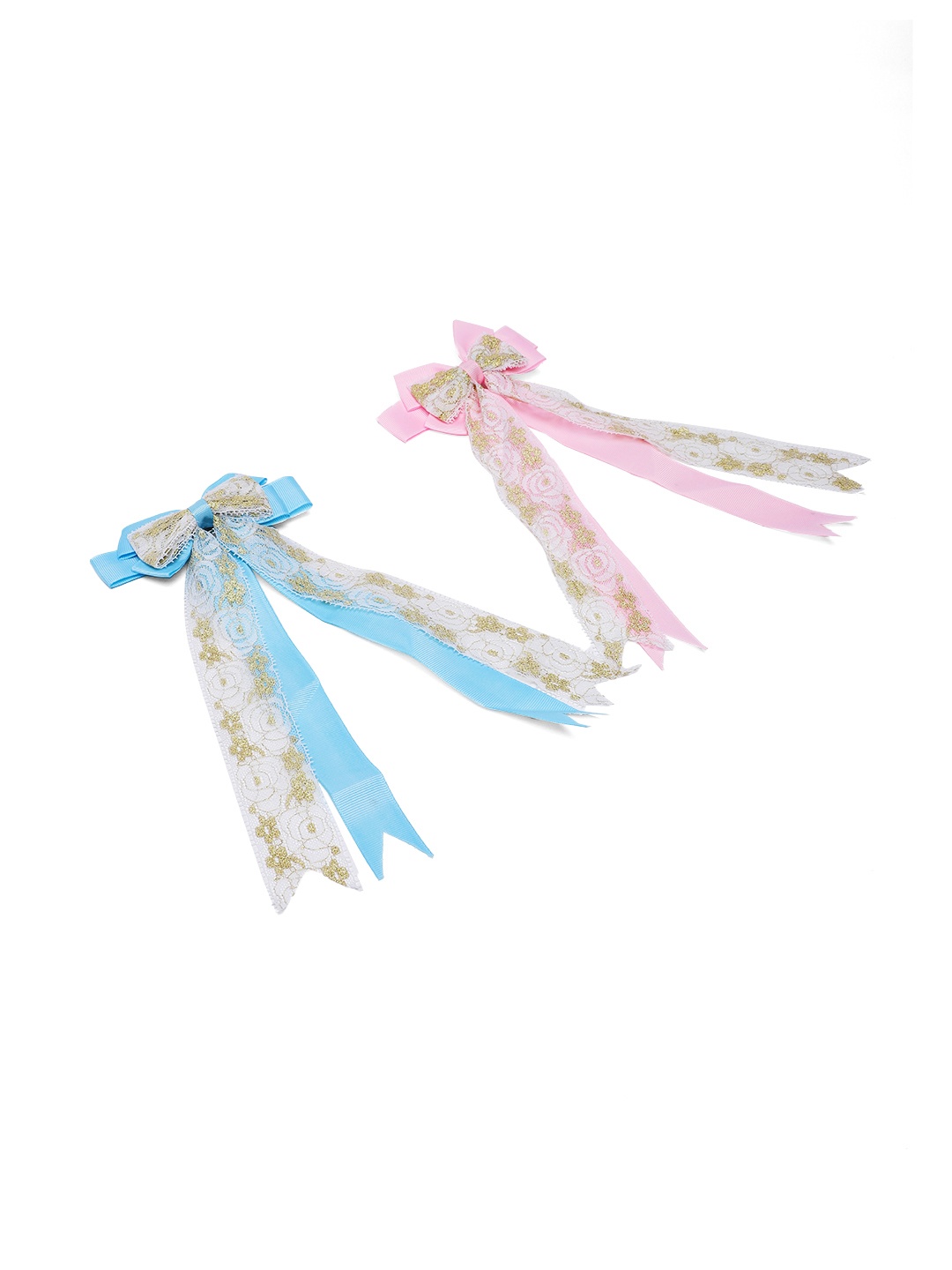 

LAIDA Girls Set of 2 Embellished Alligator Hair Clip, Pink