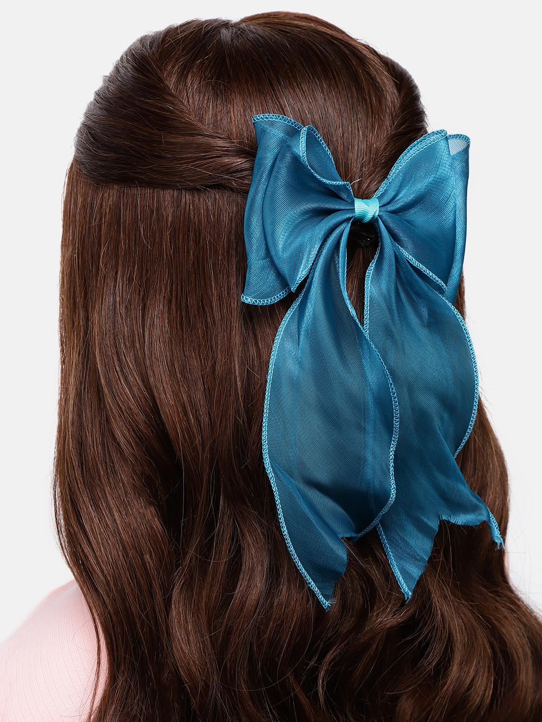 

LAIDA Women Set of 2 Embellished Alligator Hair Clip, Blue