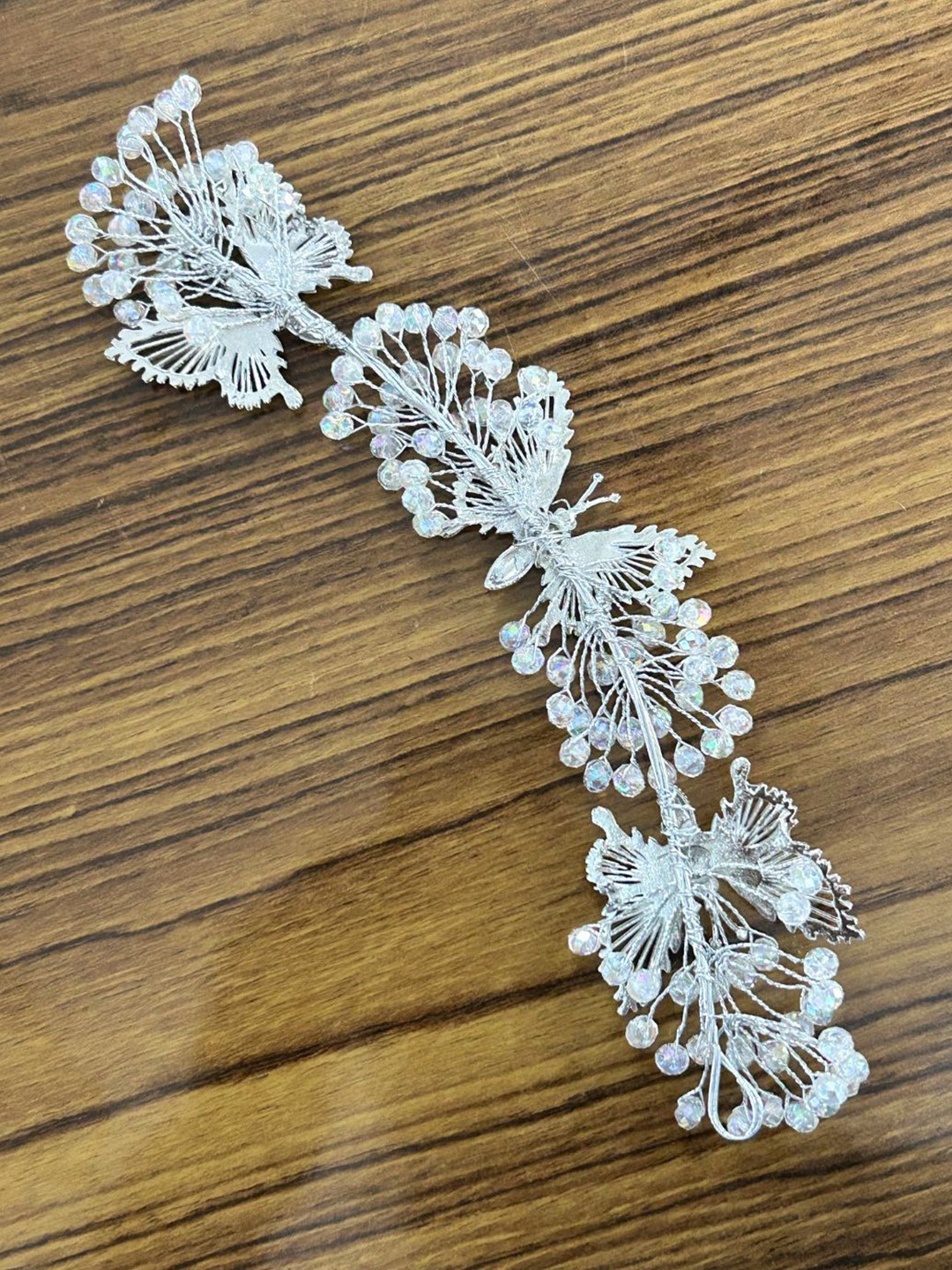 

LAIDA Women Embellished Bumpit Hair Pin, Silver
