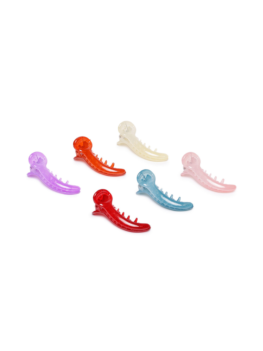 

LAIDA Women Set of 6 Embellished Banana Clip, Multi