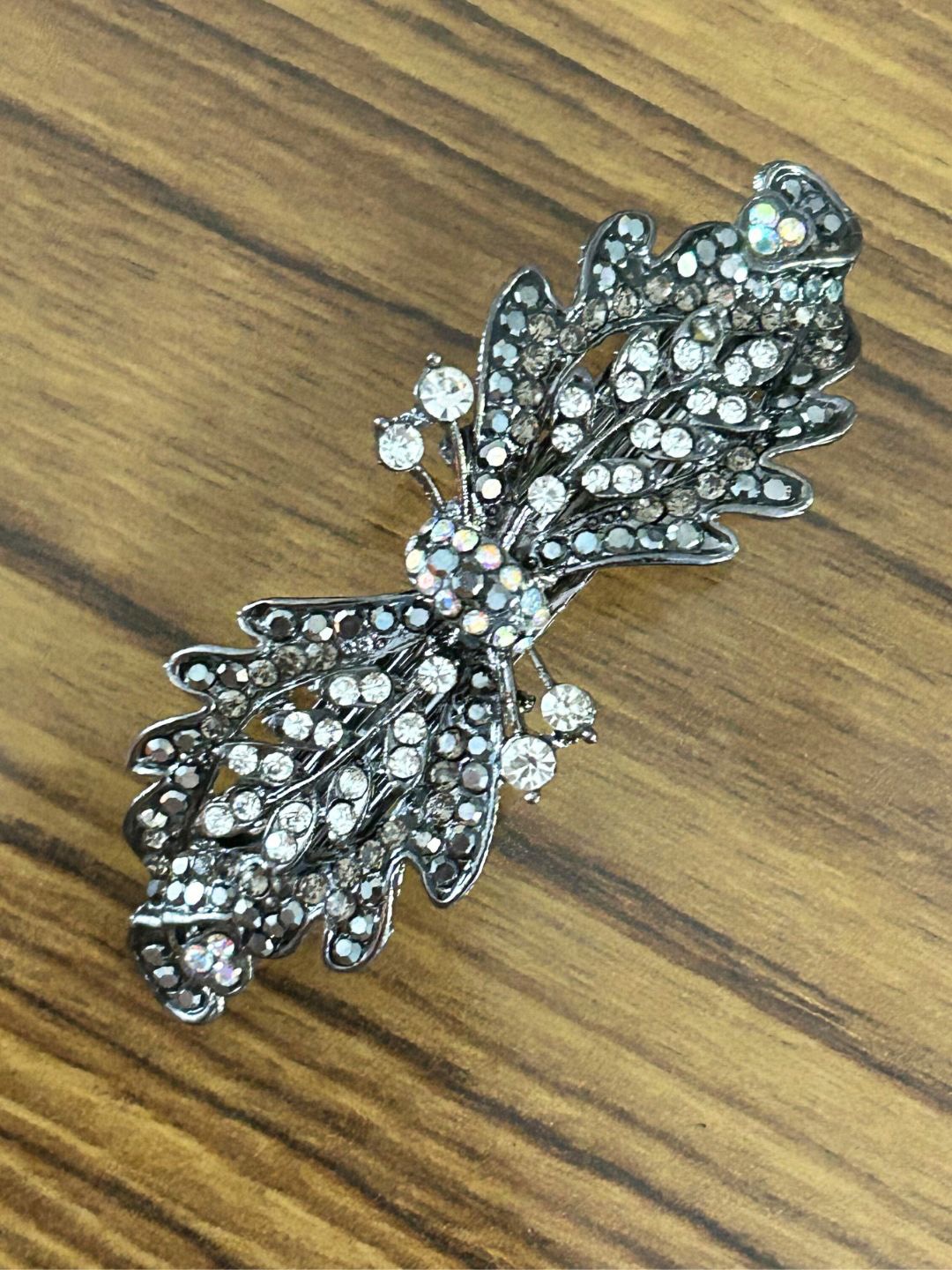 

LAIDA Women Embellished French Barrette, Black