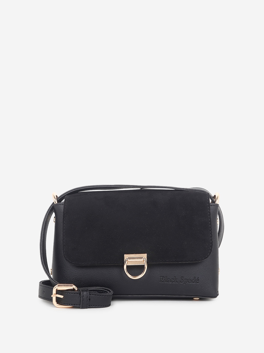 

Black Spade PU Structured Sling Bag