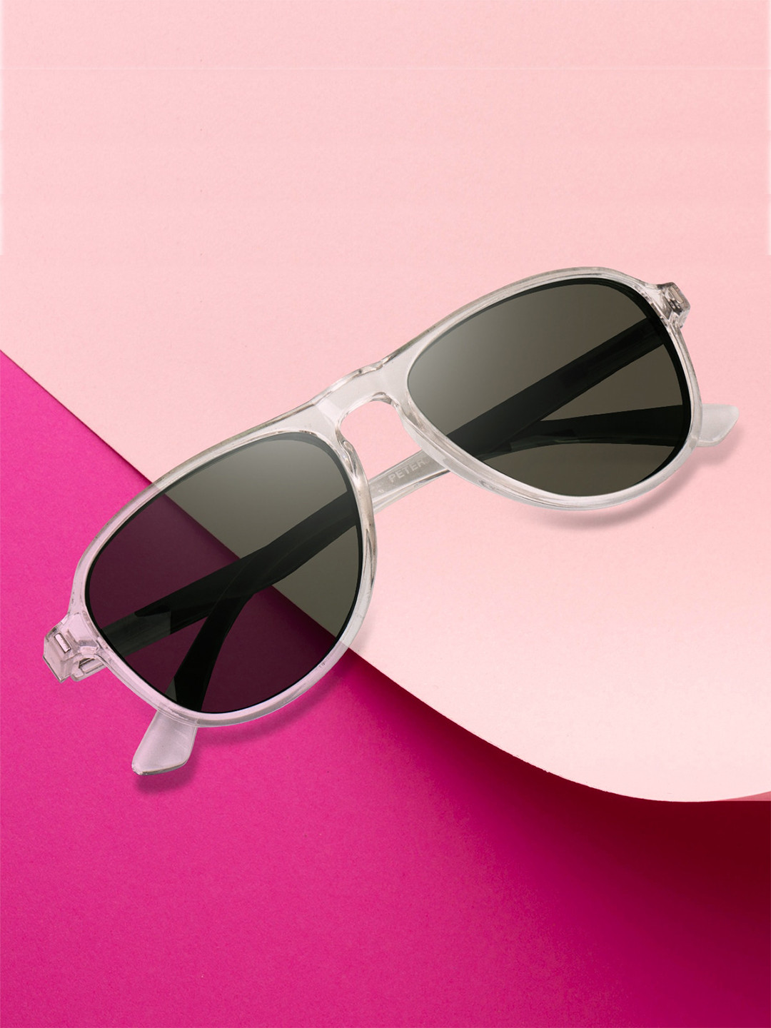 

Peter Jones Eyewear Unisex Aviator Sunglasses With Polarised Lens PO-N2228T-D, Black