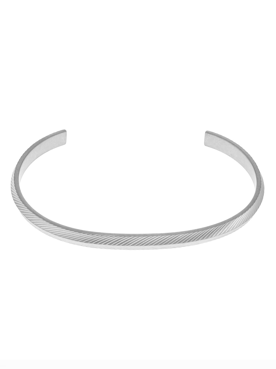 

Fossil Men Stainless Steel Cuff Bracelet, Silver