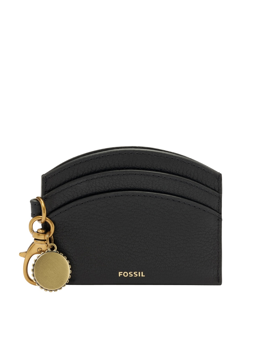 

Fossil Women Leather Card Holder, Black