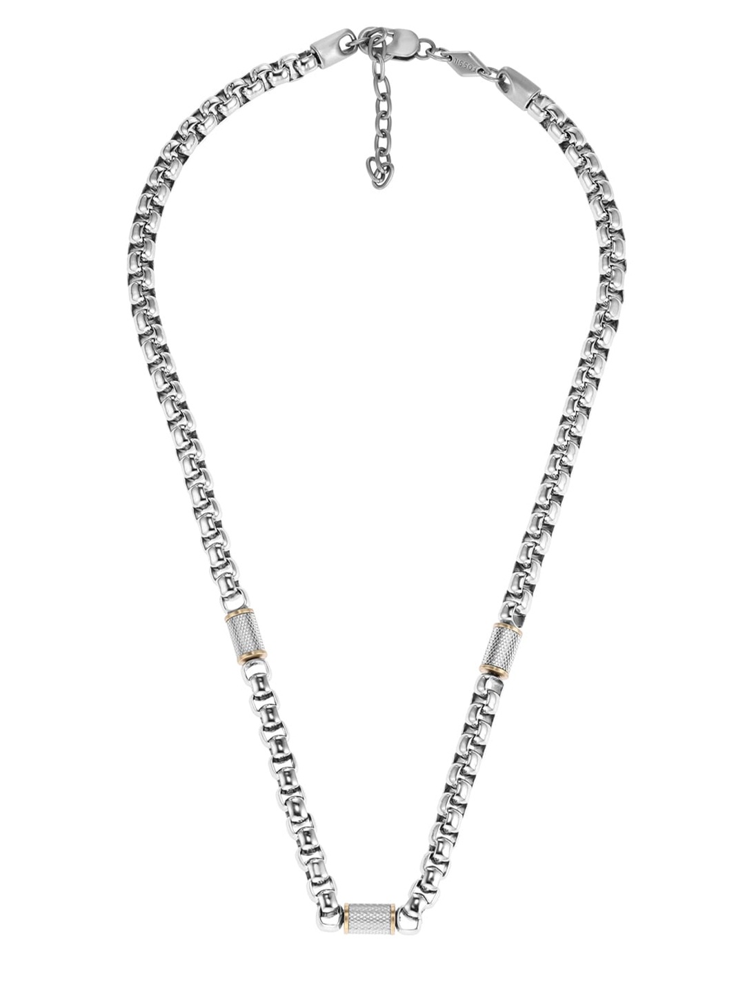

Fossil Men Stainless Steel Necklace, Silver