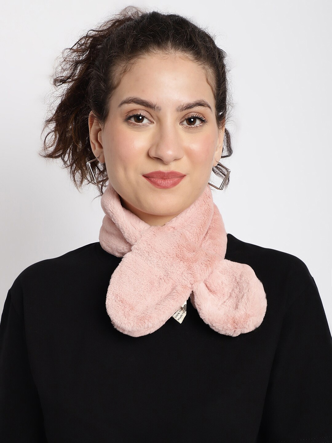 

ELLIS Faux Fur Acrylic Wrap Collar Mufflers, Pink