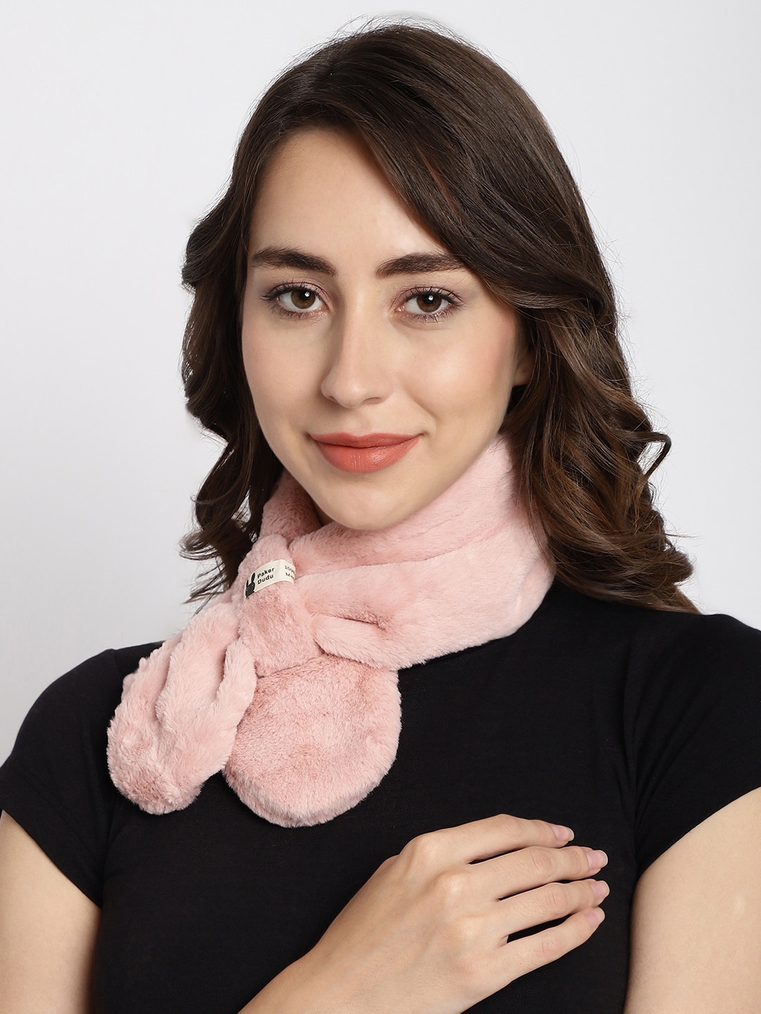 

ELLIS Faux Fur Acrylic Wrap Collar Mufflers, Pink