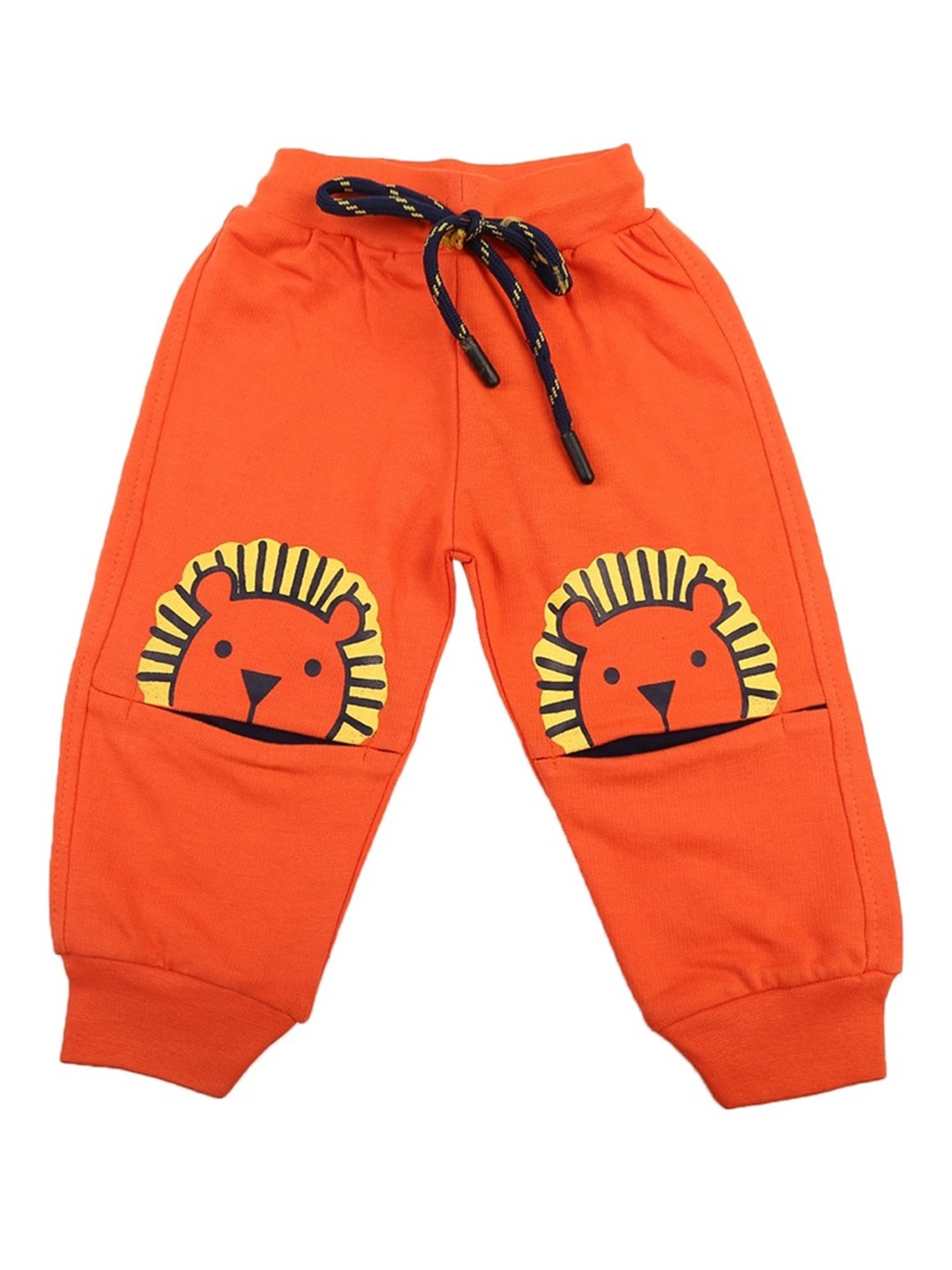 

V-Mart Infant Printed Mid-Rise Cotton Joggers, Orange