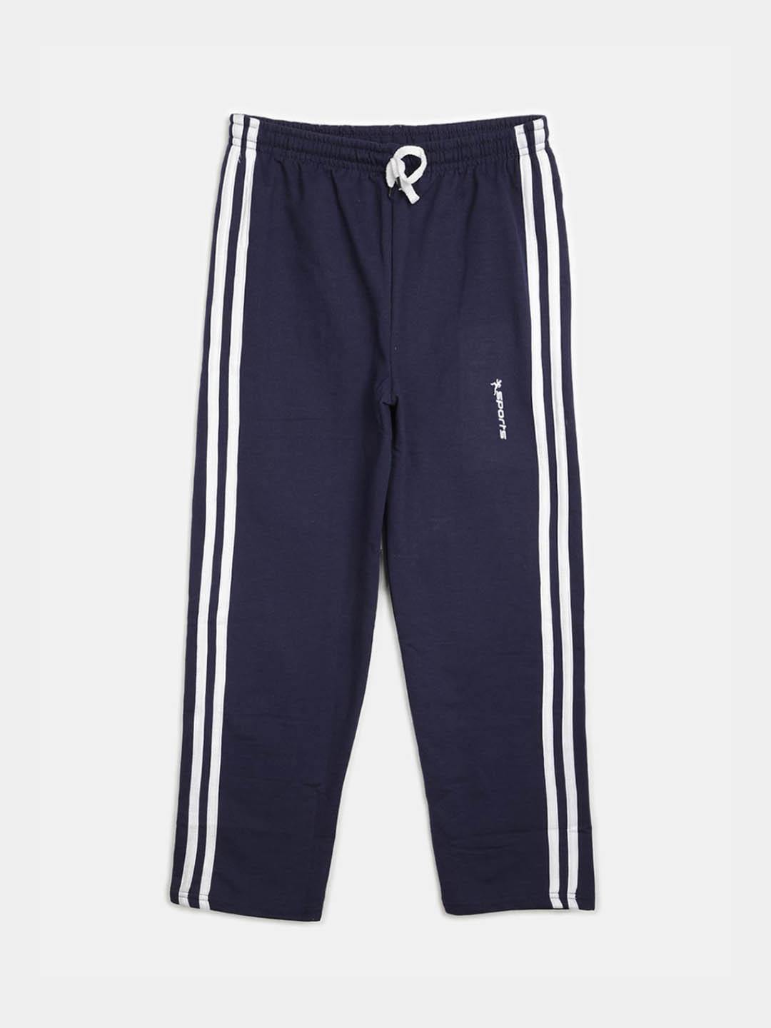 

V-Mart Boys Striped Regular Fit Track Pants, Navy blue