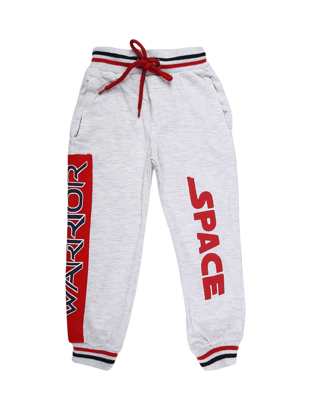 

V-Mart Boys Printed Mid-Rise Joggers, Grey