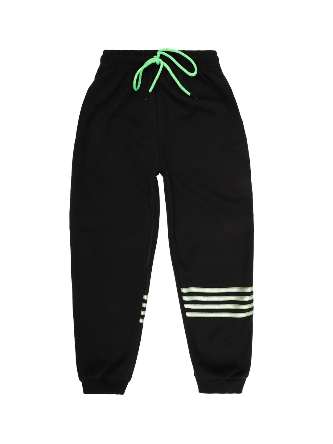 

V-Mart Boys Mid-Rise Cotton Joggers, Black