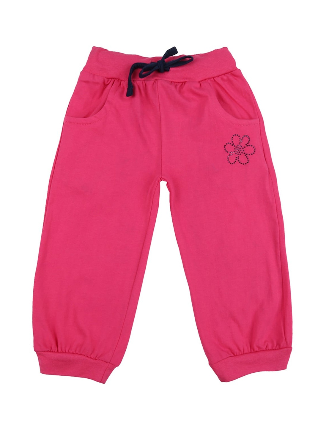 

V-Mart Girls Mid Rise Cotton Capris, Pink