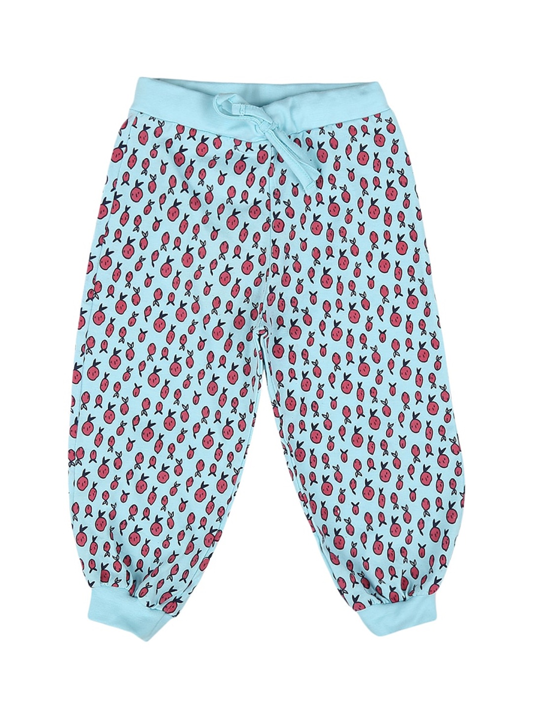 

V-Mart Girls Printed Mid-Rise Cotton Lounge Capris, Blue