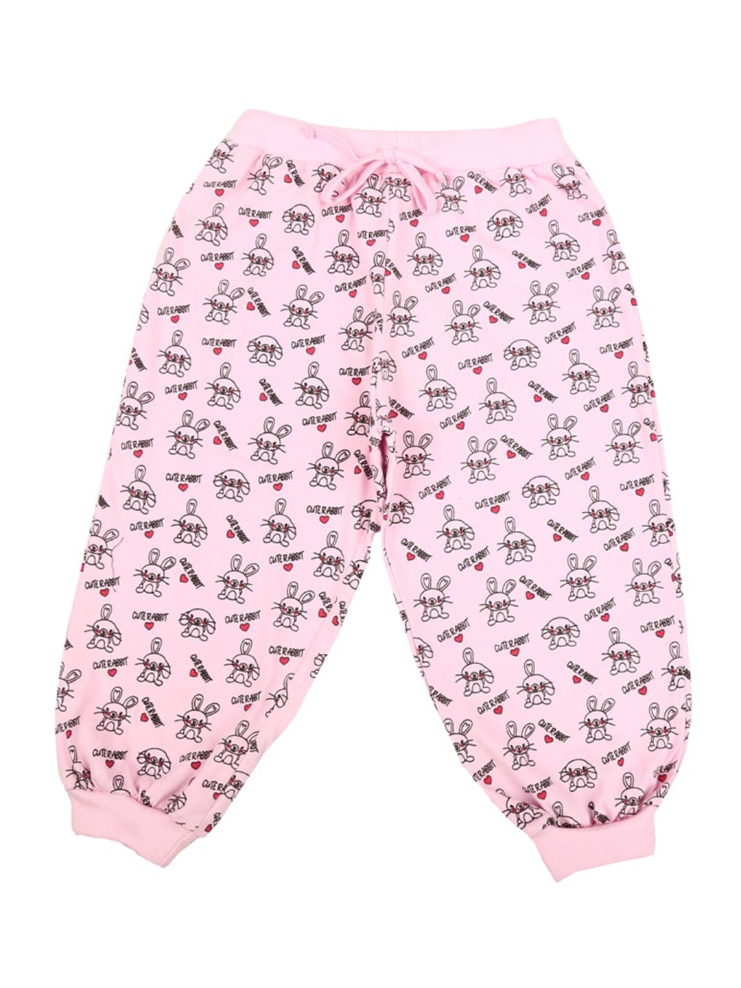 

V-Mart Girls Conversational Printed Cotton Shorts, Pink
