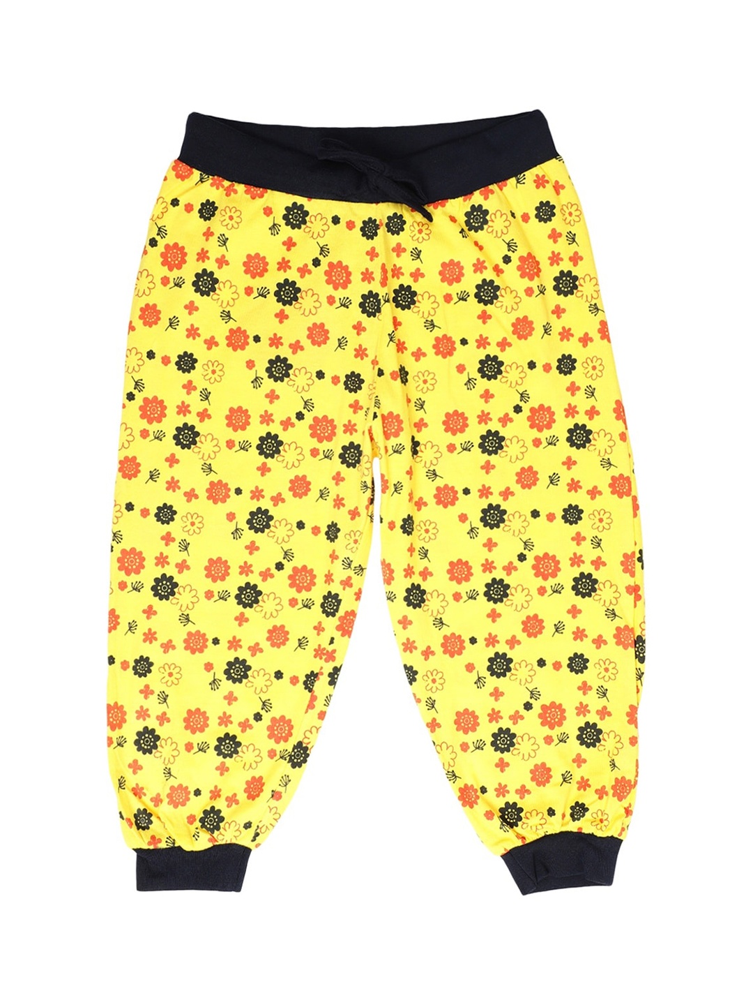 

V-Mart Girls Conversational Printed Cotton Mid-Rise Shorts, Yellow