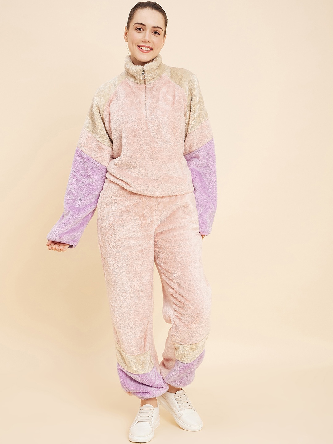 

Sweet Dreams Colourblocked Tracksuit, Pink