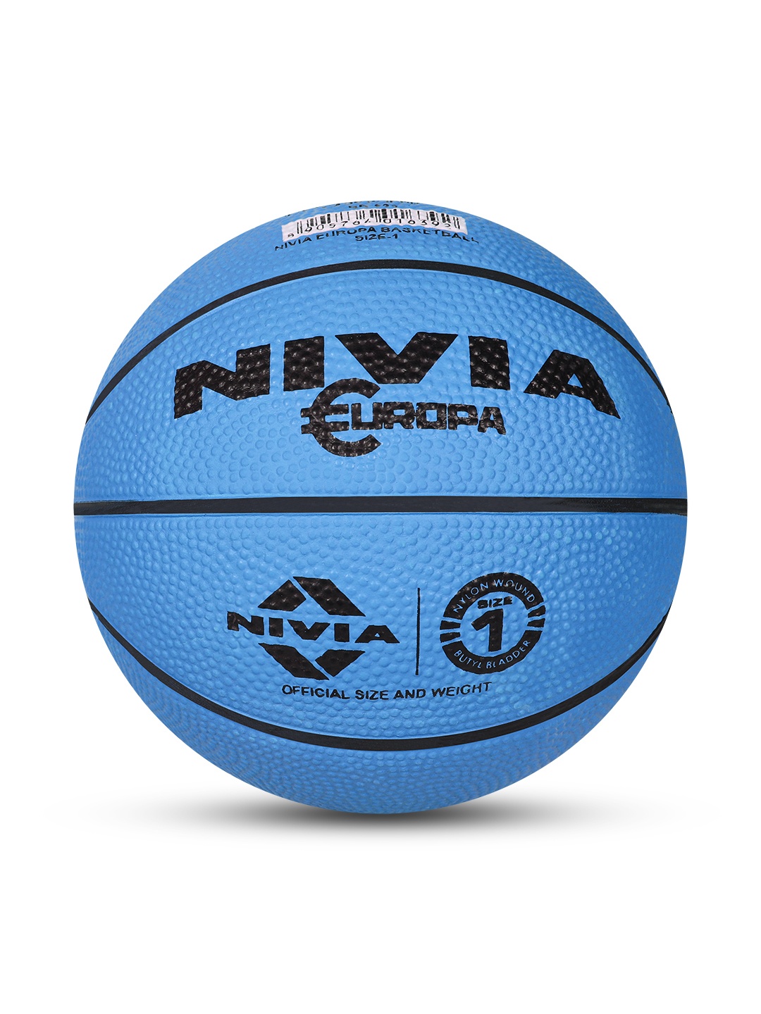 

NIVIA Europa Soft Rubberized Moulded Basketball Size - 1, Blue