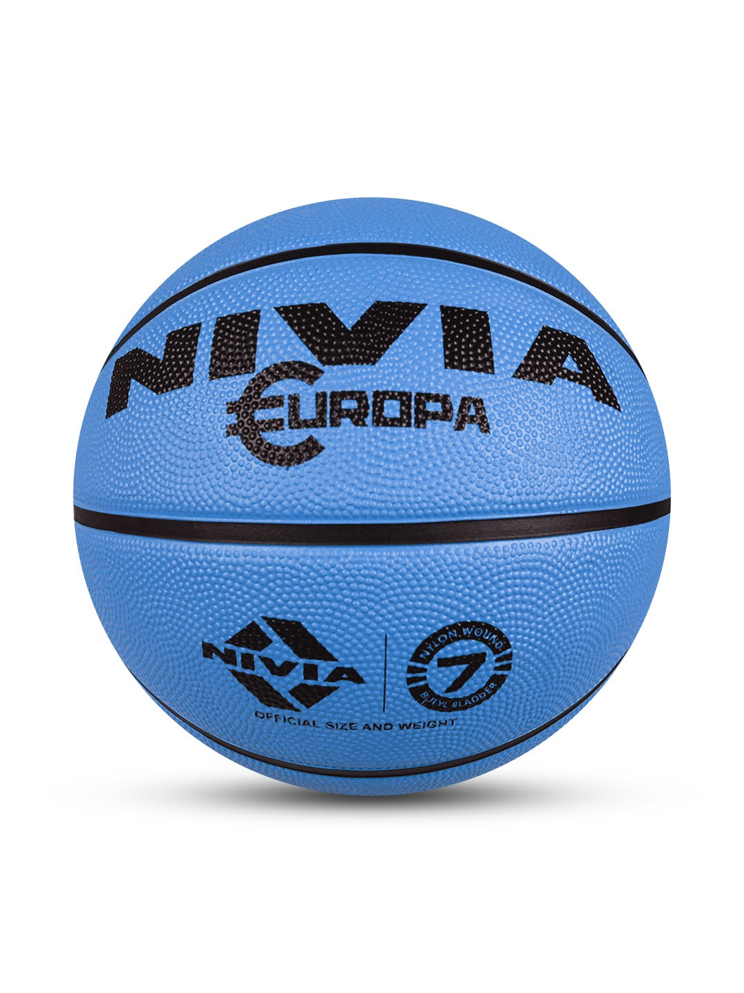 

NIVIA Europa Soft Rubberized Moulded Basketball Size -7, Blue