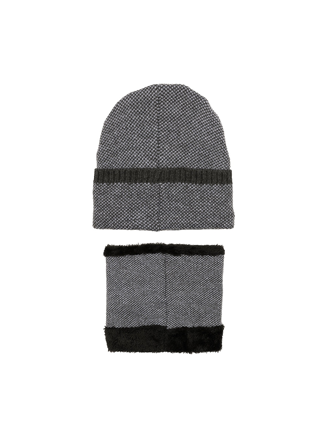 

Status Quo Men Self Design Acrylic Beanie, Charcoal