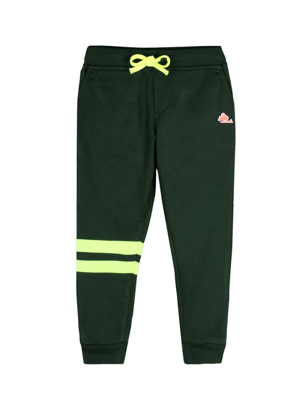

Cherry Crumble Unisex Green & Yellow Original Regular Fit Solid Joggers