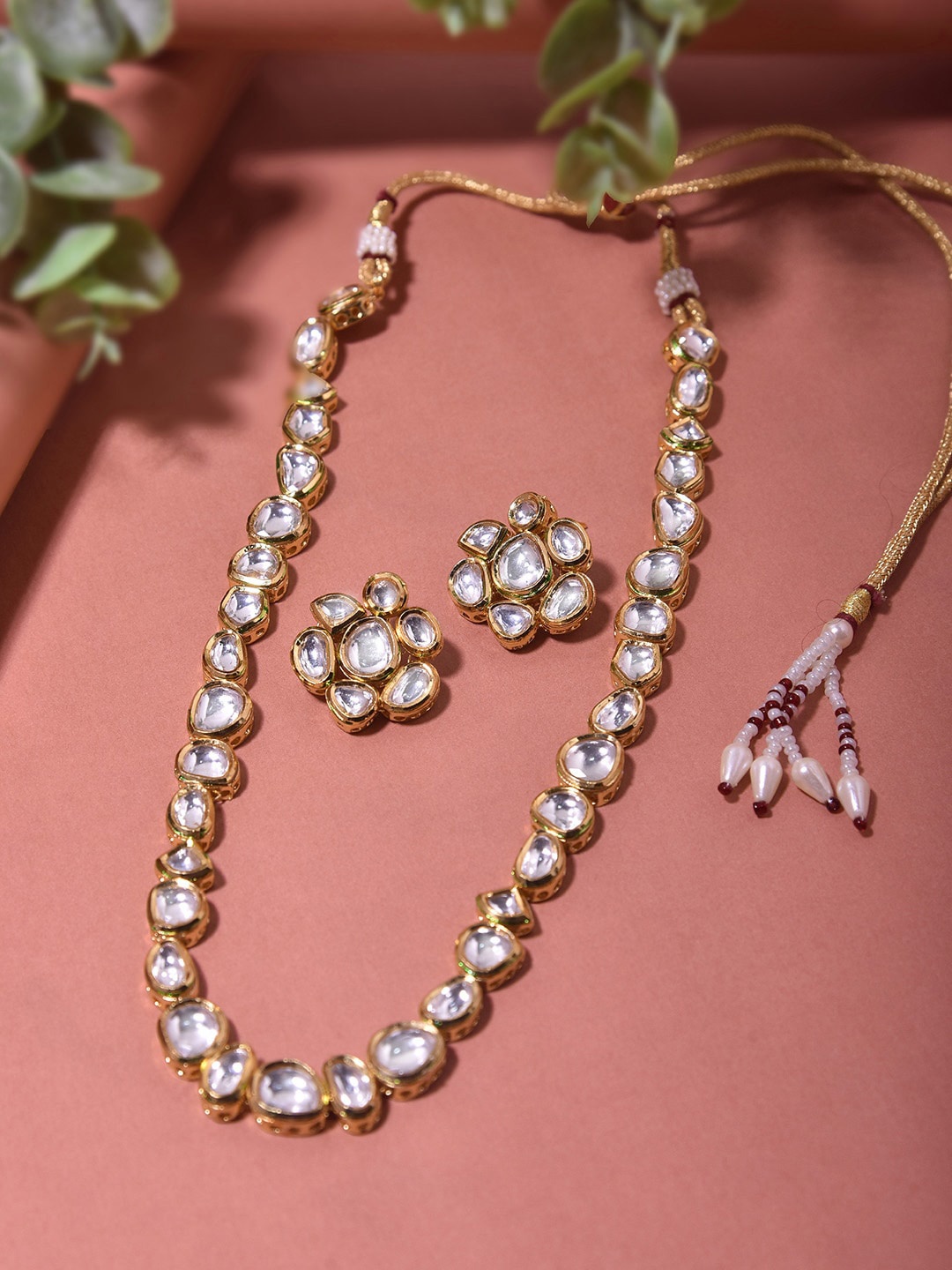 

Swabhimann Jewellery Gold-Plated Kundan Jewellery Set
