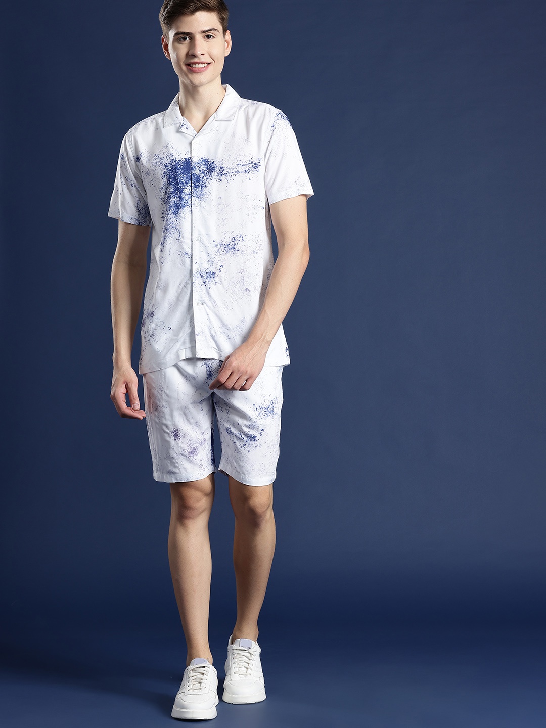 

Mast & Harbour Men Dyed Co-Ords, White