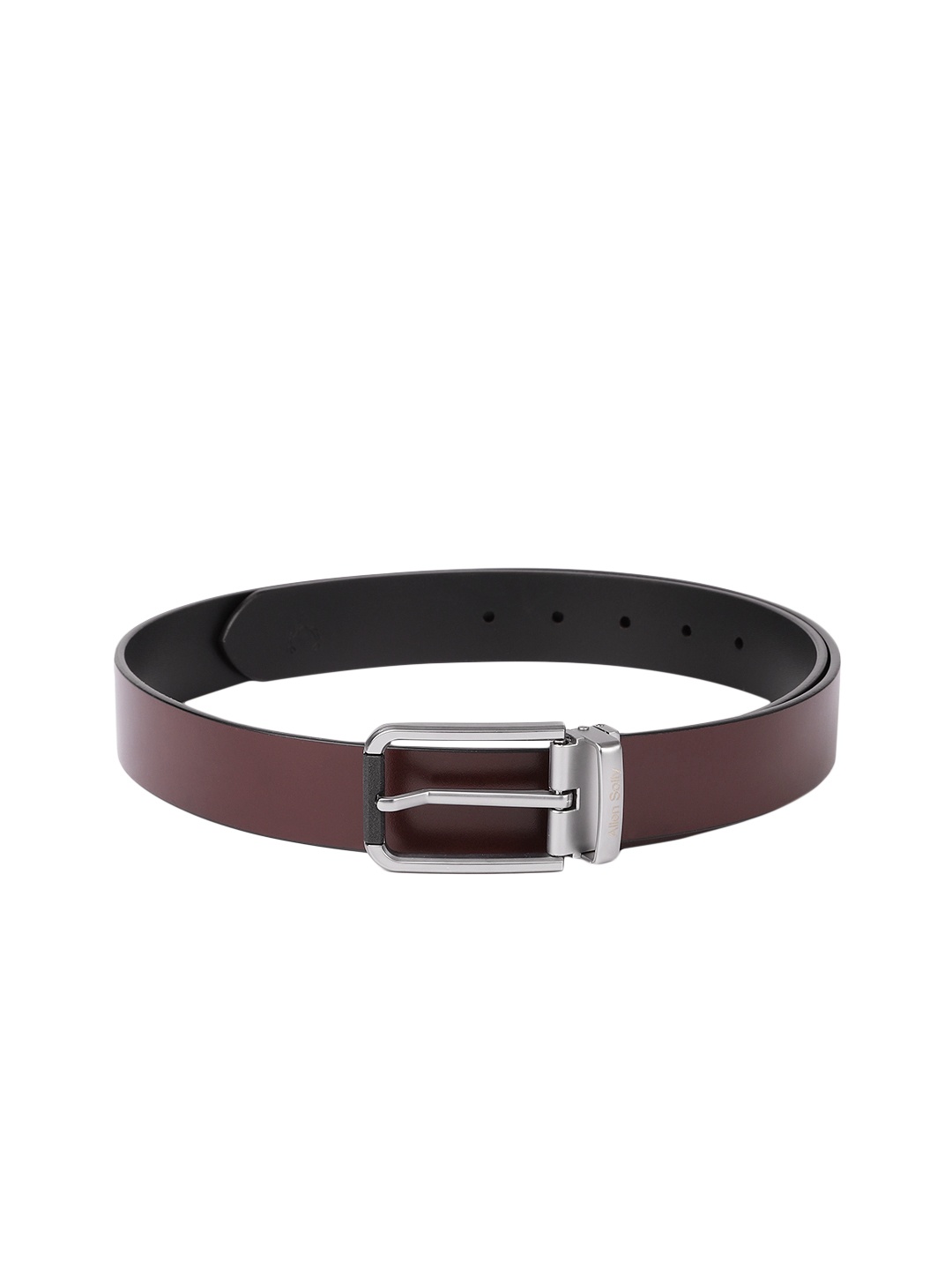 

Allen Solly Men Leather Reversible Belt, Burgundy