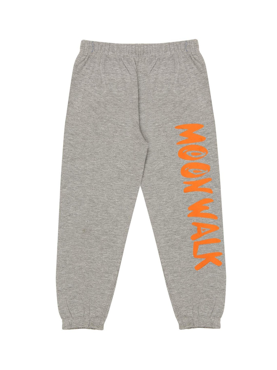 

BAESD Boys Typography Printed Pure Cotton Joggers, Grey