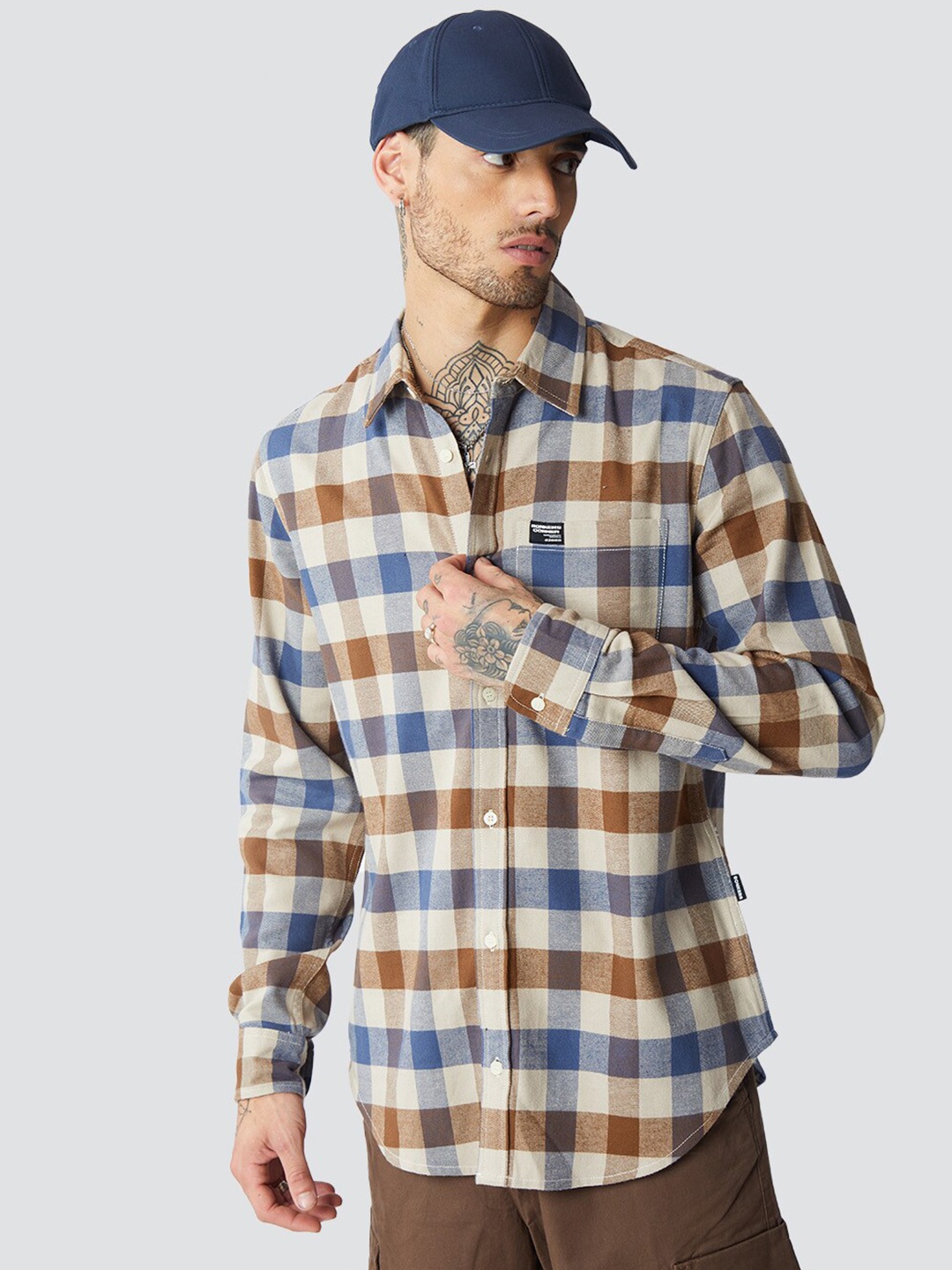 

Bonkers Corner Plaid Regular Fit Shirt, Brown