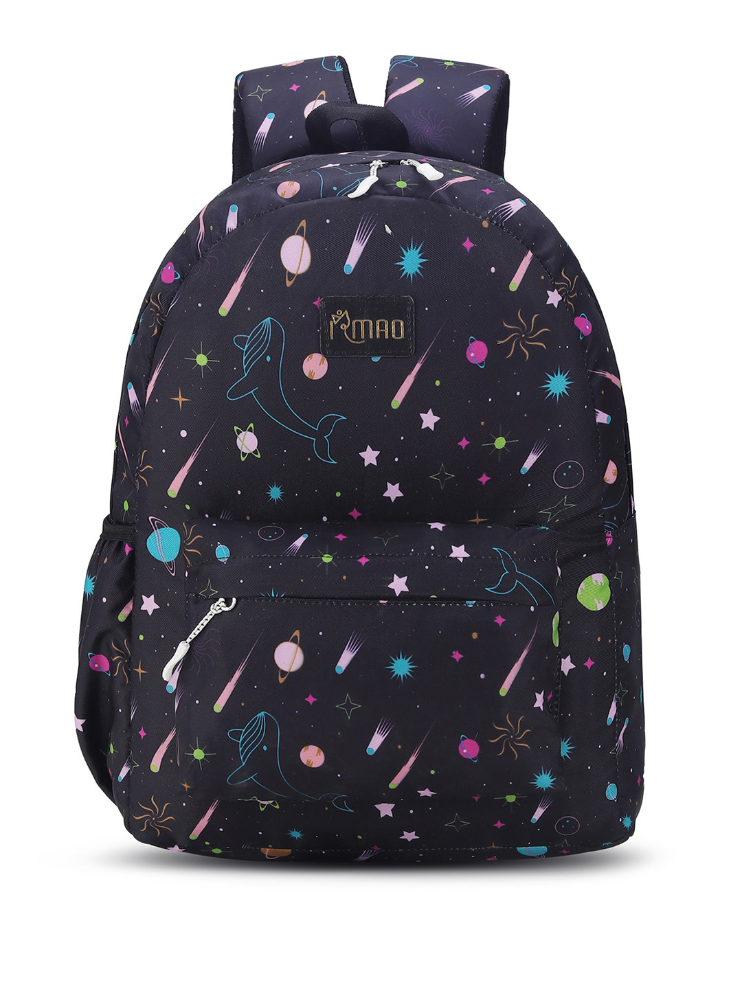 

IRMAO Women Graphic Backpack, Black