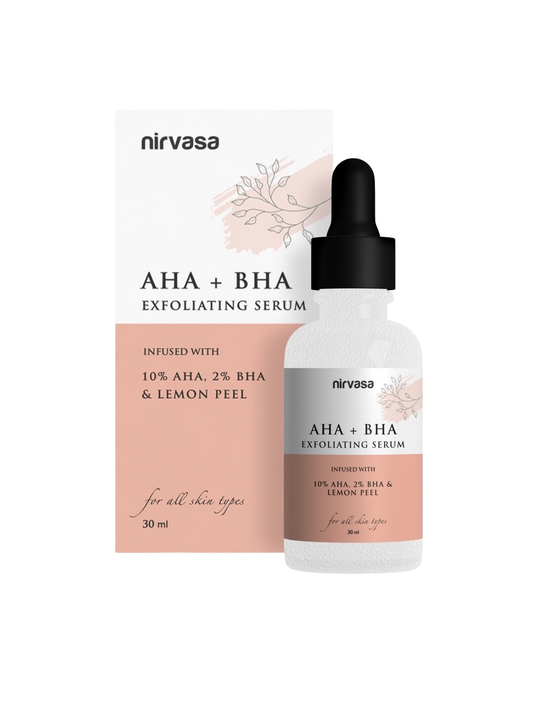 

Nirvasa AHA + BHA Exfoliating Serum To Remove Dead Skin Cells - 30ml, Blue