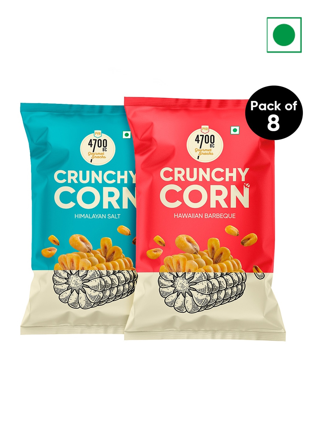 

4700BC Set Of 8 Assorted Crunchy Corn-320 gms, Red