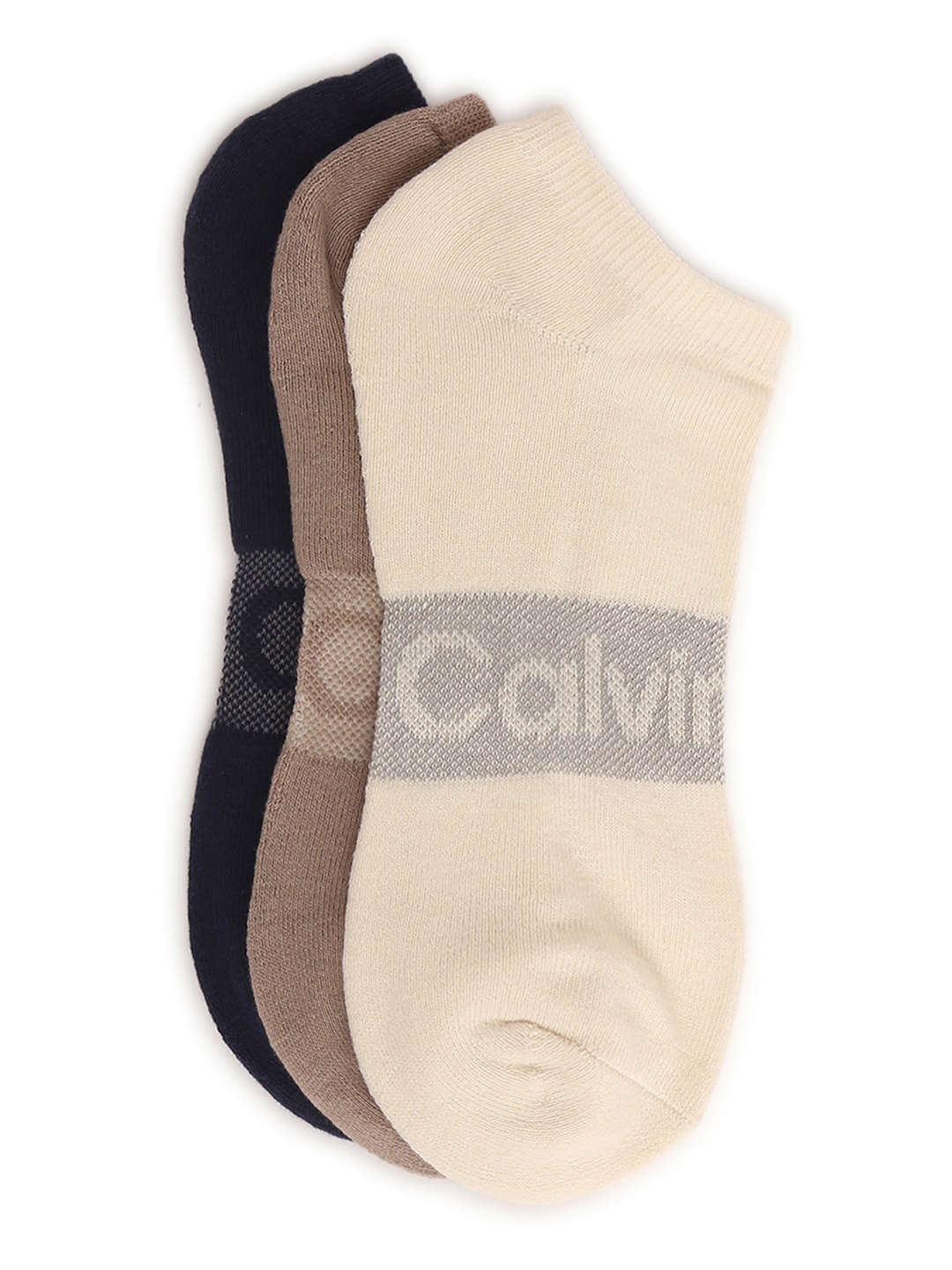 

Calvin Klein Pack Of 3 Ankle-Length Socks, Black