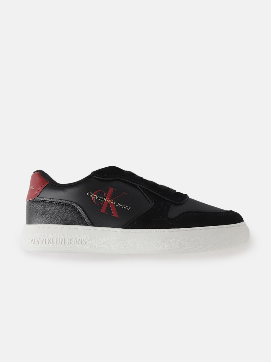 

Calvin Klein Men Suede Lace-Up Sneakers, Black