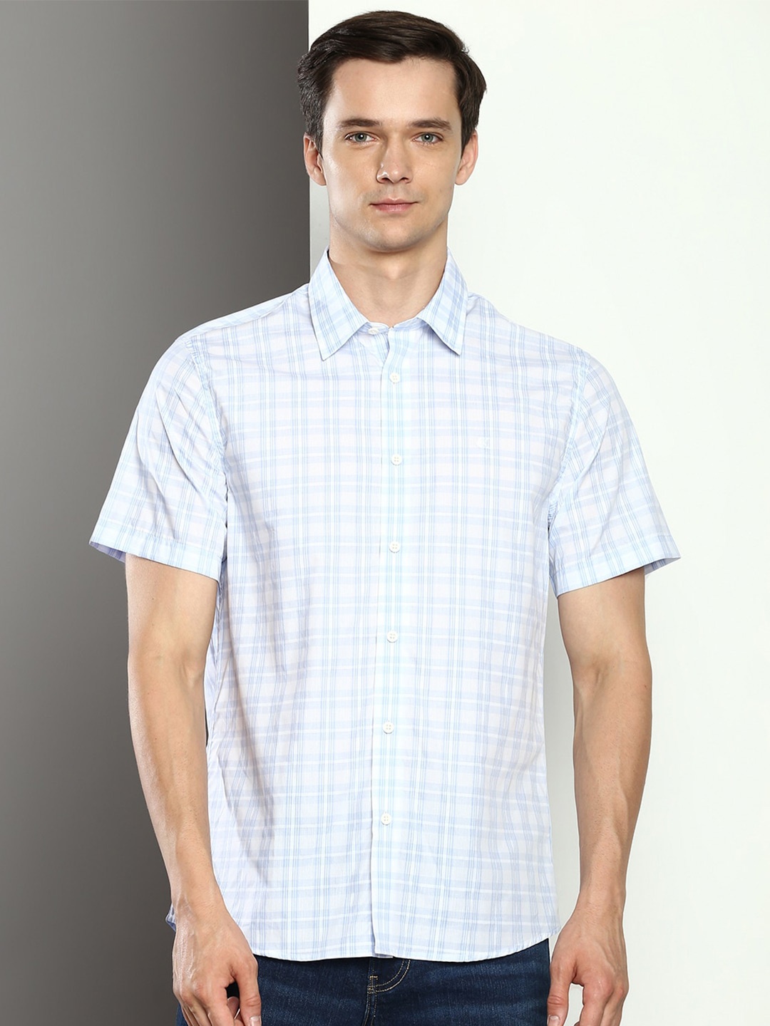 

Calvin Klein Jeans Checked Cotton Casual Shirt, Blue