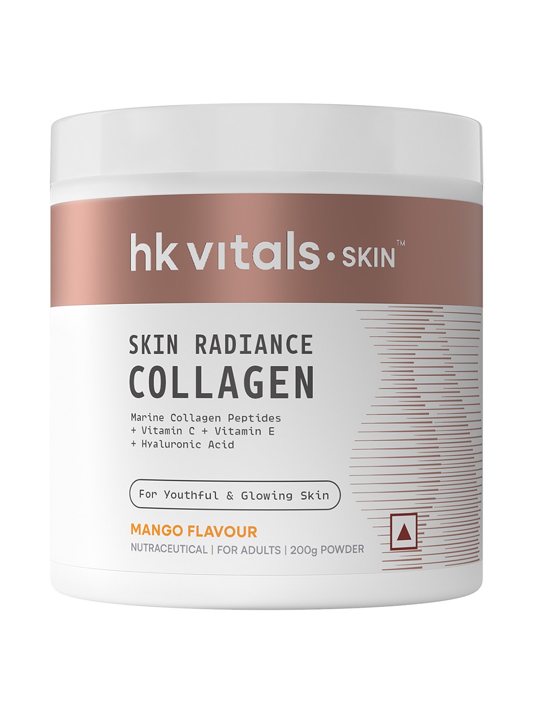 

HK VITALS Skin Radiance Collagen Powder - Marine Collagen - Mango Flavour - 200g, Yellow