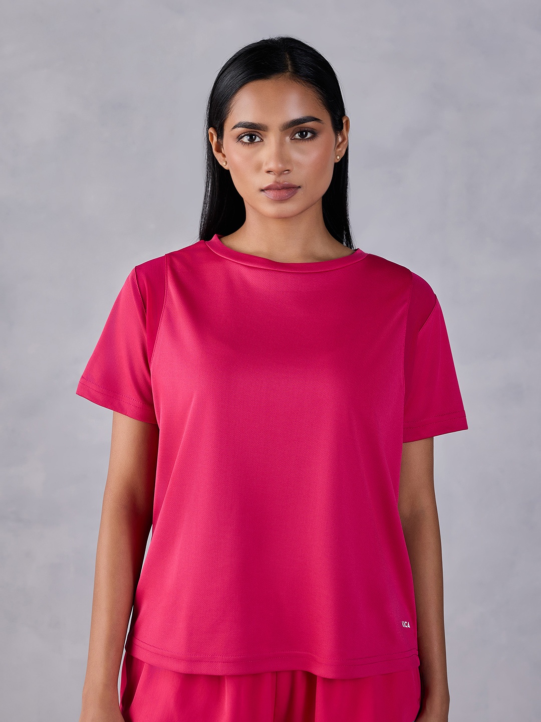 

KICA Round Neck Running T-shirt, Pink