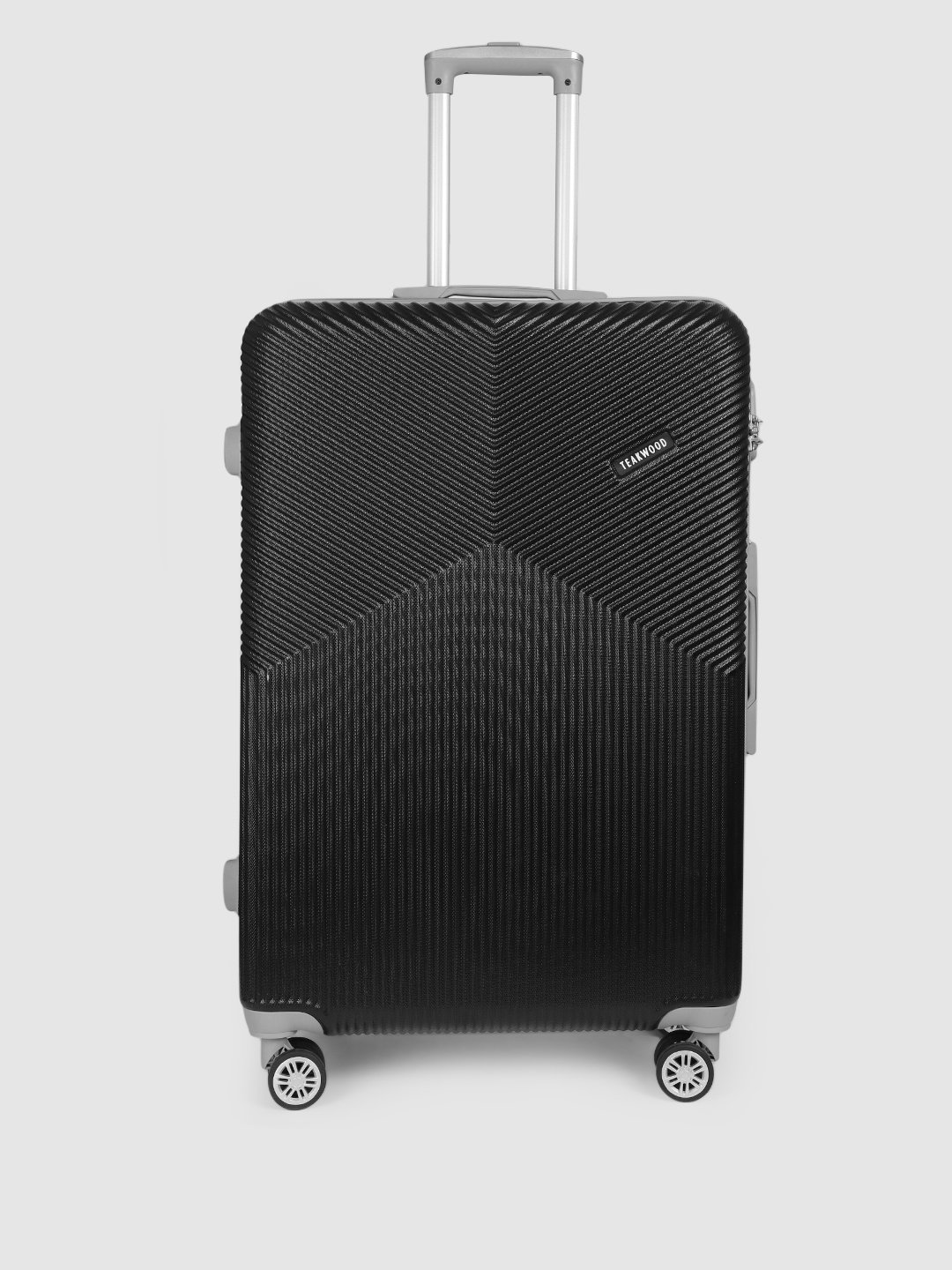 

Teakwood Leathers Textured Hard-Sided Large Suitcase Trolley Bag 114.75 L, Black