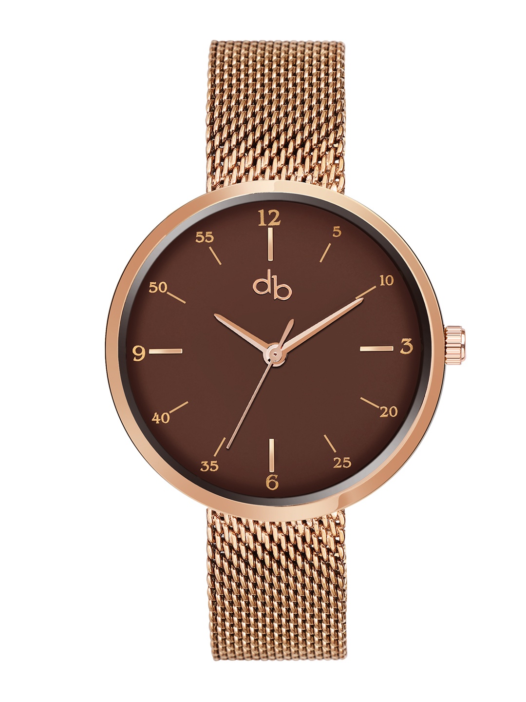 

DressBerry Women Stainless Steel Straps Analogue Watch DB-006, Brown