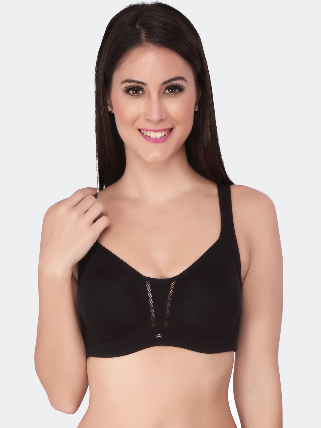 

Soie Non Padded Full Coverage Seamless Bra With All Day Comfort, Black