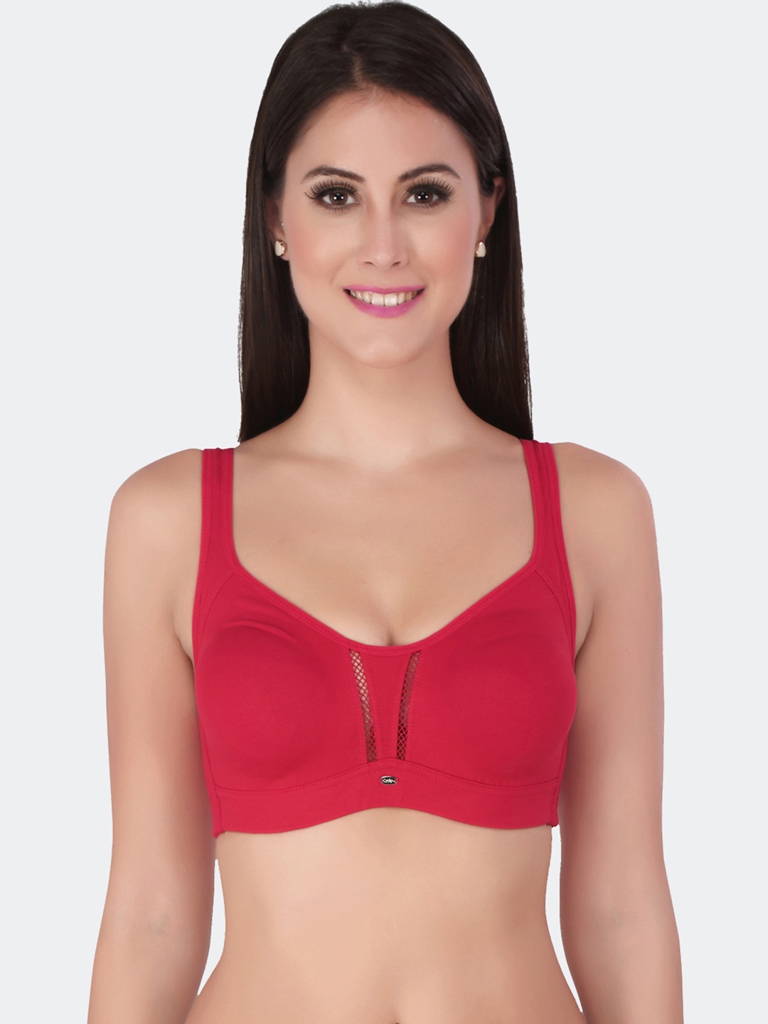 

Soie Non Padded Full Coverage Seamless Bra With All Day Comfort, Red