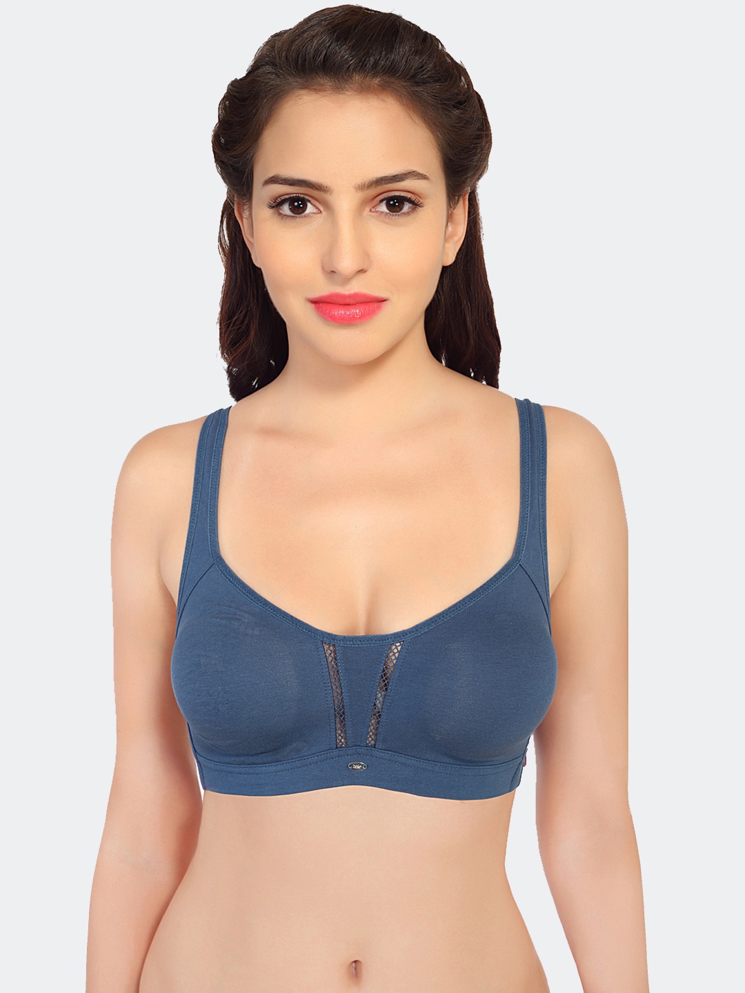 

Soie Non-Padded Full Coverage Everyday Bra With All Day Comfort, Blue
