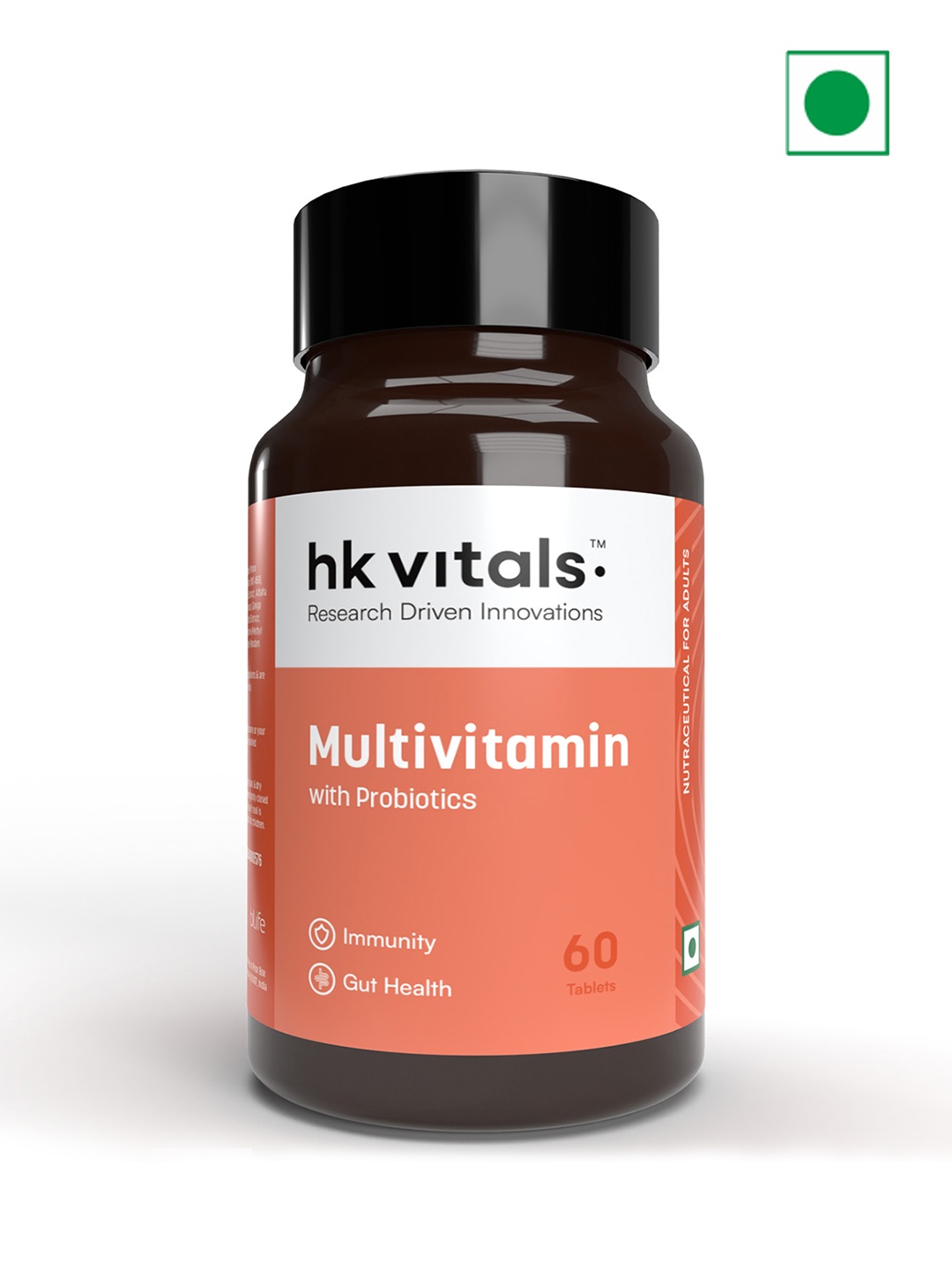 

HK VITALS Multivitamin with Probiotics - 60 Tablets, White