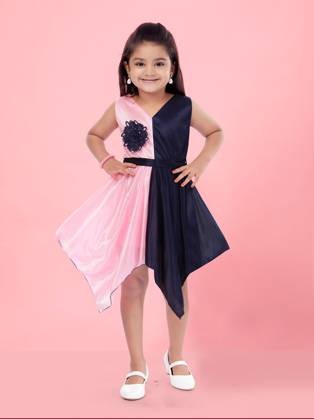

Aarika Pink Fit & Flare Dress