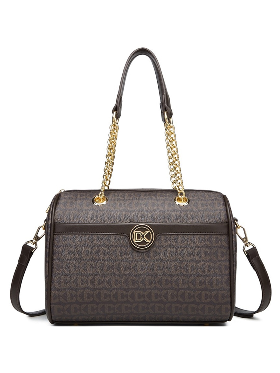 

Diana Korr Typography Printed Structured Sling Bag, Black