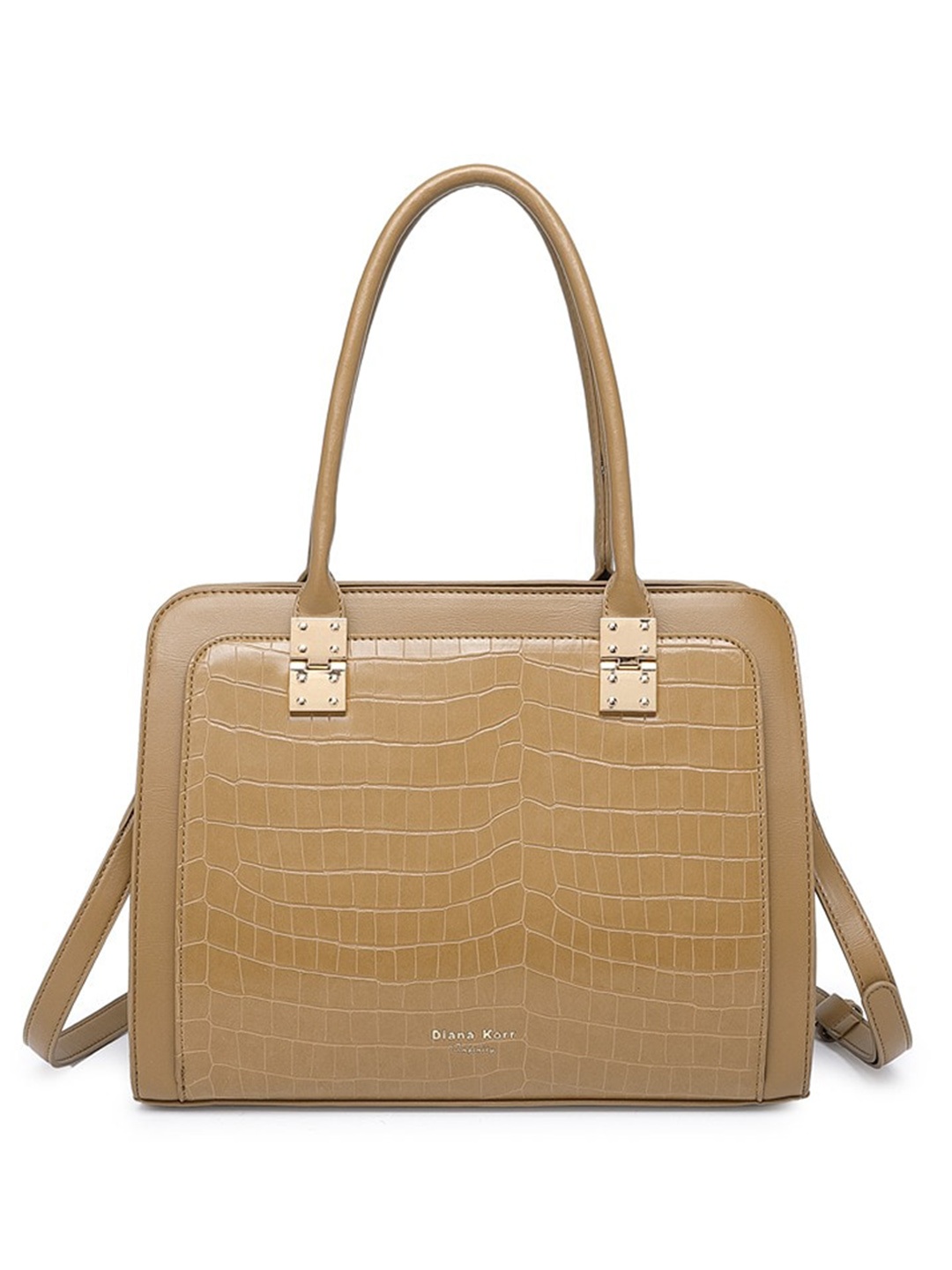 

Diana Korr Textured Structured Handheld Bag, Nude