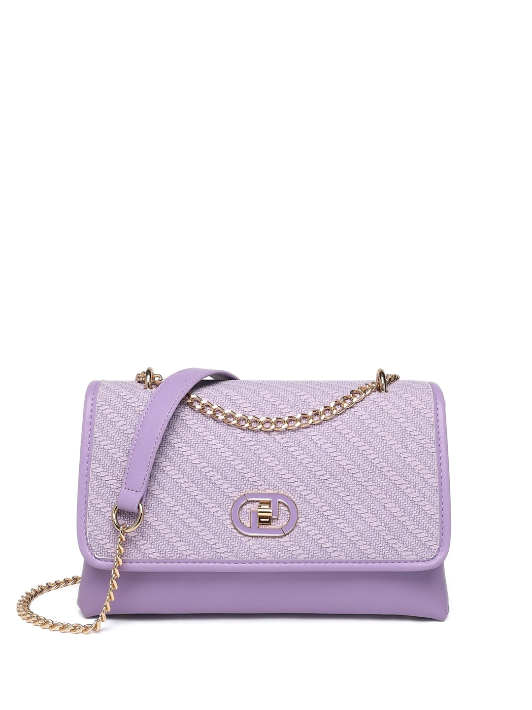 

Diana Korr Textured Structured Sling Bag, Purple