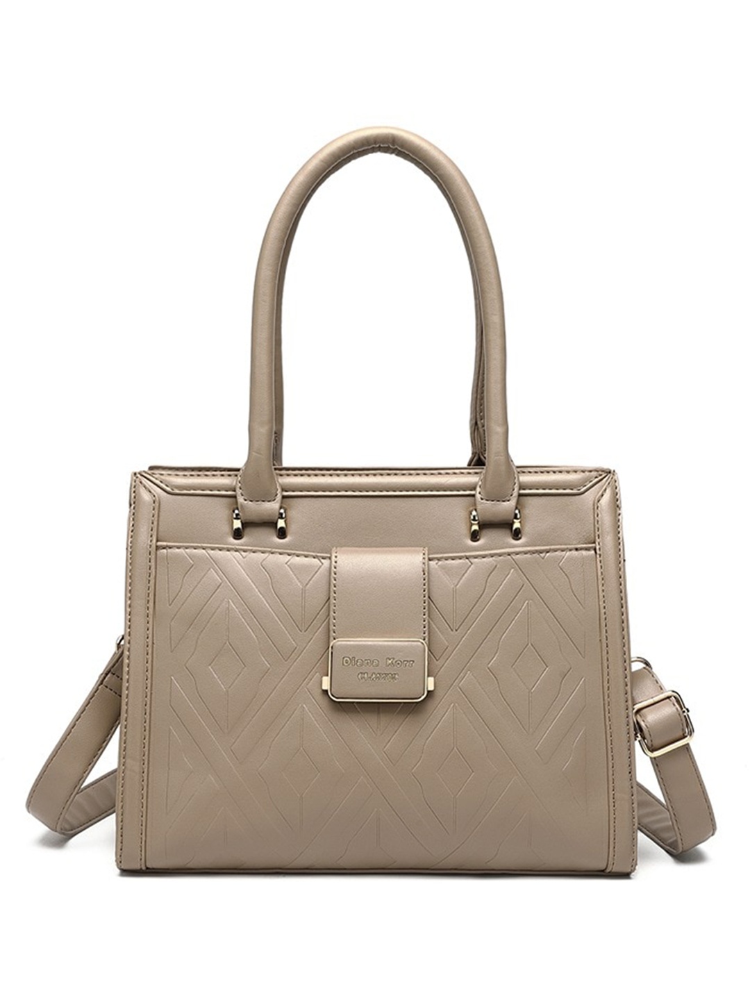 

Diana Korr PU Shopper Shoulder Bag, Beige